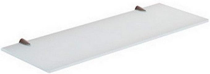 Gedy Shelves Ultralight Glass Bathroom Shelf, Chrome, 18"