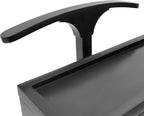 Clothes Valet Stand Holder for Men, Wood Suit Valet Stand with Top Tray, Clothing Rack with Shoe Shelf and Suit Trouser Bar for Entrance Hall and Bedroom