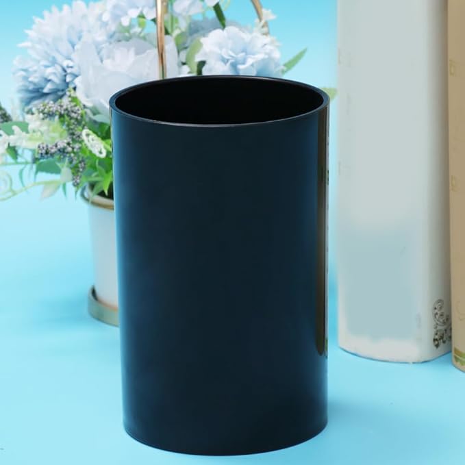 UPKOCH Kitchen Utensil Organizer Black Storage Tube for Cooking Tools and Cutlery Holder Compact Flatware Container for Kitchen Countertop Organization