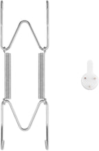 Bilillo Plate Hangers for The Wall, Suitable for 6-8 inch Decorative Plate, Stainless Steel Invisible Heavy Duty Wire Plate Holder with Wall Hooks, Plate Hangers for Displaying Plates, Silver