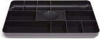 1InTheOffice Desk Drawer Organizer Tray, 13-Compartment Office Desk Drawer Organizer Black
