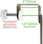 Insieme Extra Wide (32"x 16"x 4.7”) Towel Rack for Over Glass Shower Wall or Glass Shower Enclosure (Frameless or Frames up to 1.6" Thick). 2 Tier - Stainless Steel - No Rust