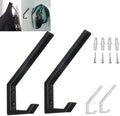 Helmet Holder 2pcs Helmet Holder Hook Jacket Bags Wall Mount Cloth Display Rack Hanger (Black)