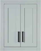 ARIEL Bathroom Wall Cabinet 26" H x 21" W x 8" D - Closed Door - Grey