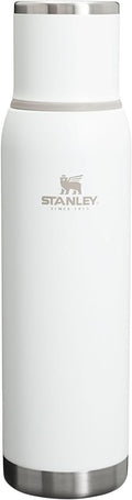 Stanley Adventure-To-Go Vacuum Bottle 1.4 qt | Wide Mouth with Leakproof Cup Lid | Keep Drinks Hot or Cold | Packable for Travel | Insulated Stainless Steel Thermal Bottle | BPA-Free | Frost