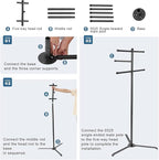 Pool Towel Rack Outdoor 60 Inch Height Outdoor Towel Rack For Pool Heavy-Duty Towel Stand Rustproof & Slip-Resistant Towel Drying Rack Suitable For Indoor Use For Towels, Clothing, Swim Rings, Goggles