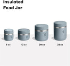 Hydro Flask Food Jar – Insulated Stainless Steel, Snack Travel Container for Hot Food & Soup 12 Oz Harbor Blue