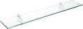 Spancraft Glass R-12x48-Chrome Raven Glass Shelf, 12" x 48", Chrome