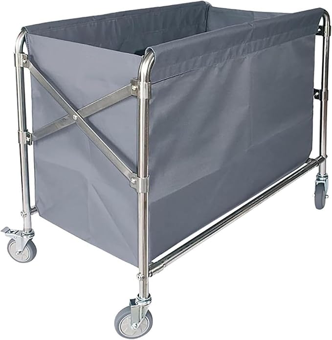 Laundry basket liner, Laundry cart liner bag,Removable Liner Bag For Rolling Basket, Oxford Cloth Storage Bags, Hotel Room Work Trolley Replacement(A,80x53x65cm/32x21x26in)