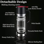 Mess Free Honey Dispenser Glass, 2026 New Honey Dispenser No Drip With Base, 12glass Honey Jar Pot With Handle, Syrup Dispenser For Coffee Or Tea (yellow)