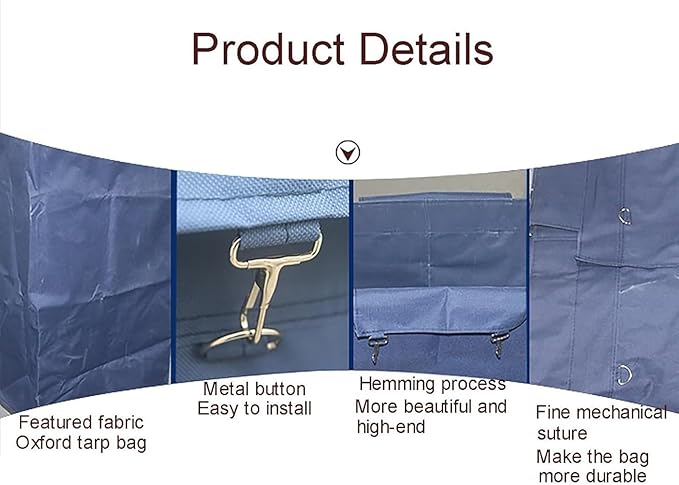 Removable Waterproof Liner Bag for Rolling Laundry Basket, Commercial Laundry Cart Replacement Liner Bag, Detachable Storage Bags(Beige)