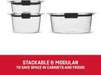 Rubbermaid Brilliance® Round Leak Proof Food Storage Containers, 6 Piece Set