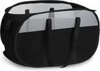 100L Collapsible Laundry Baskets, Tear Proof Pop Up Laundry Hamper with Dual Handles, Large Foldable Laundry Basket, Easy to Carry Laundry Hamper for Home, Laundry Room, Bedroom, Dorm, Travel Black