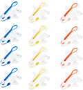 Plastic Clothes Pins Strong Clothespins-Heavy Duty Laundry Plane Clothes Clips Windproof Clamps Clothes Pegs, No Trace Design for Clothes 3 Colors 12 PCS