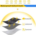 Wire Shelf Cover Dust Protective Heavy-Duty Storage Rack Cover (30" Wx14 Dx62 H),The Two-Way Zipper Design can be Opened up, Down, or All for Easy Access (No Shelves,Black)