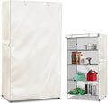 Wire Shelf Cover,600D Heavy Duty 100% Waterproof Shelf Covers for Wire Shelving,Outdoor Storage Shelves Cover for Metal Rack,30" W x 14" D x 62" H,Beige