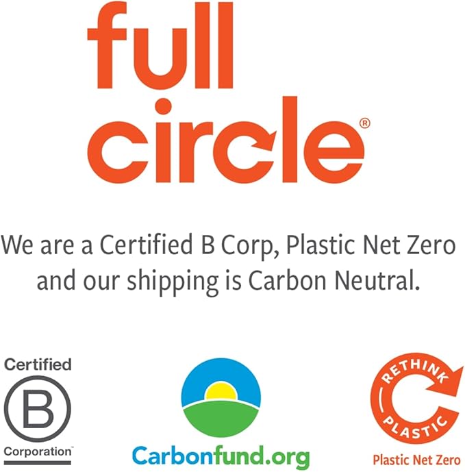 Full Circle Mesh Laundry Bags Set of 4 – Recycled Material Garment Wash Bags with Durable Zippers, Protects Delicates, Lingerie, and Small Items in Washing Machines, White
