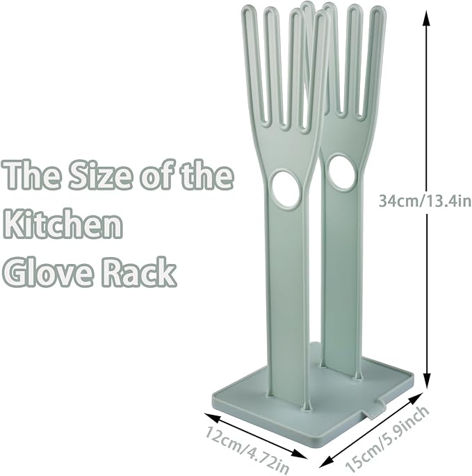 Kitchen Gloves Holder Mitten Dryer Reusable Plastic Dish Washing Rack Sink Holder Stand Blue