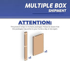MonsterRax Overhead Garage Storage Rack - Heavy Duty 400 lb Capacity Adjustable Shelving, Easy Ceiling Mount, White (12"-45")