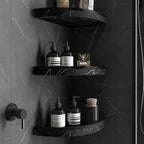 9'' x 9'' x 0.75 Thickness Premium Marble Corner Shelves for Bathroom Wall (Bianco Carrara)