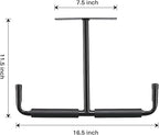 HOME RIGHT Overhead Garage Storage Rack, 16.5 Inch Heavy Duty Ceiling Double Storage Hooks Utility Hanger for Hanging Lumber Ladder Tool Bike & Other Bulky Items (4 Pack, Black)