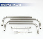 BWE Brushed Nickel Towel Racks for Bathroom, Wall Mounted Towel Rack for Rolled Towels, Bathroom Towel Storage, Stainless Steel Vertical Towel Holder, Bathroom Organizer