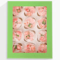 Bakepacker 12 Cupcake Containers 10-Packs Avocado Cupcake Box Cupcakes Carrier, 12 Cupcake Boxes with Window 13"x10"x3.5"（Auto-pop up）