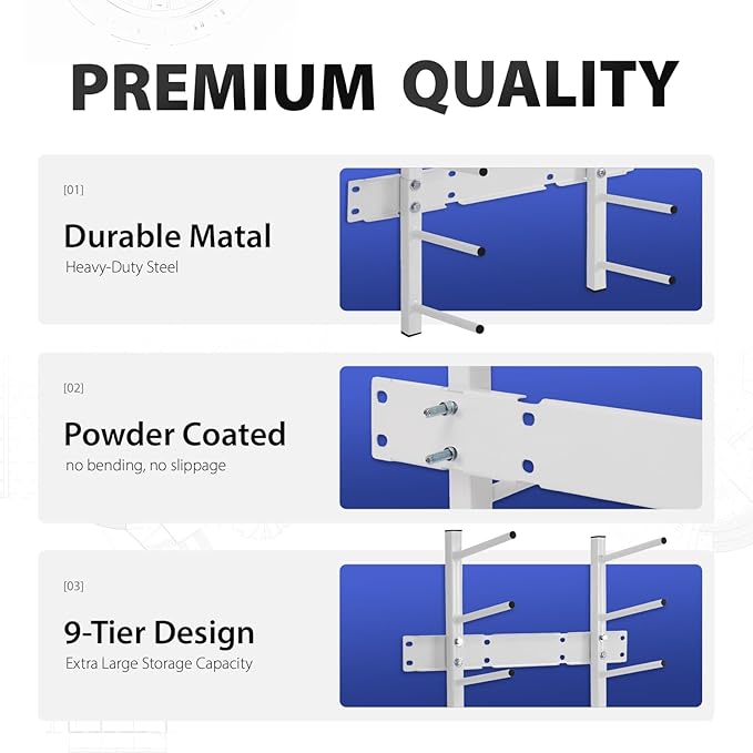 Wall Mount Blueprint Storage Rack Hanging File Roll Poster Display Rack Heavy Duty Roll File Holder for Construction Plan Posters Vinyl RollsHigh Map Capacity 320 lbs