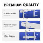 Wall Mount Blueprint Storage Rack Hanging File Roll Poster Display Rack Heavy Duty Roll File Holder for Construction Plan Posters Vinyl RollsHigh Map Capacity 320 lbs