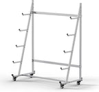 Heavy Duty Horizontal Storage Rack with 3 Inch Wheels 2 Fixed & 2 Swivel, Mobile Material Handling Conduit Pipe Rack Holds up to 2000lbs, 4.2ft x 2.1ft x 5.2ft
