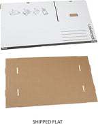 Universal 9522101 Medium-Duty Easy Assembly Legal File Storage Box - White (12/Carton)