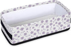 Floral Pattern Foldable Small Bathroom Baskets for Toilet,Foldable Toilet Paper Tank Basket Organizer for Towels Storage Decorative Open Storage Bins for Home,Closet,Containers,Cabinet
