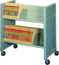 Datum Storage Mini File Cart(Fits under counter/desk) 2 Letter/Legal Size Shelves, Bone White