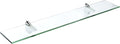 Spancraft Glass F-4.75x27-Chrome Falcon Glass Shelf, Chrome, 4.75" x 27"