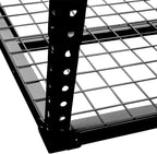Overhead Garage Storage Rack, 96" × 24" Heavy-Duty Steel Ceiling Mounted Shelf, Adjustable Height 22"–40", 400 Lbs Load Capacity, Garage Ceiling Organizer for Seasonal Storage,Black