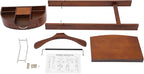 Wood Suit Valet Stand, Clothes Valet Stand, Clothing Rack Organizer, Jacket Hanger, Flip-top Compartment with Hole, Garment Valet for Bedroom Entryway Home Living Room Office