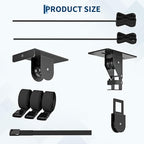 Cargo Box Garage Pulley System, Heavy‑Duty Overhead Hoist for Rooftop Cargo Boxes & Large Bins, 200 Lb Capacity, Fits 10–14 ft Garage Ceilings, Adjustable Straps & Dual Fixed‑Point Design