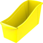 Storex Large Book Bin, 14.3 x 5.3 x 7 Inches, Yellow, Case of 6 (71119U06C)