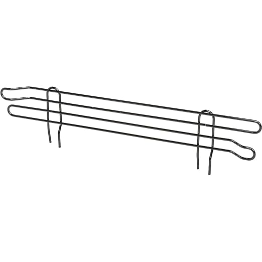 Nexel Wire Shelf Ledge, 30"W x 4"H, Black Epoxy