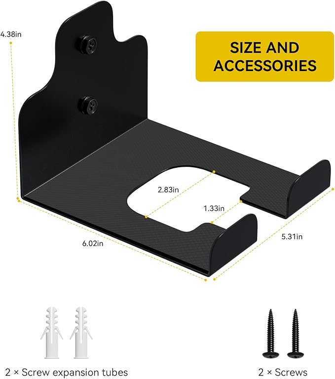 Garage Organizer Trimmer Rack, Garden Power Tool Hanger Weed Whackers Holder Wall Mounted for Grass Trimmer, Hedge Trimmer, Garage Trimmer, Garden Tools,1 Pack