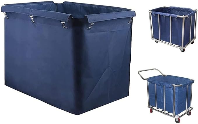 400L Shopping Bag - Commercial Laundry Cart Replacement Liner Bags, Removable Waterproof Liner Bag For Rolling Laundry Basket Replacement Bags(#B)