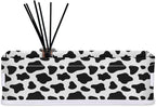 Cow Print Bathroom Basket Foldable Toilet Tank Topper Paper Basket Waterproof Fabric Storage Organizer Bins Decorative Open Storage for Home Closet Containers Cabinet Set of 2