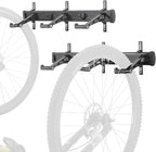 CyclingDeal Bike Wall Mount Rack - Adjustable Indoor Outdoor Storage Vertical Cycling Hook Hanger Organiser - Safe & Secure for Storing MTB Road Bicycles in Garage or Home - Upgraded 6 Bikes