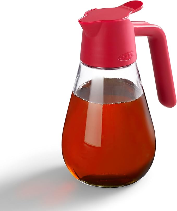 Starfrit Dripless Dispenser - 600ml/20oz - with Tab and Silicone Seal - Perfect for Maple Syrup, Cream, Oil, Vinegar, Honey and Salad Dressing 2025 model