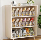 Shoe Slots Organizer for Closet, Shoe Stacker Organizer Double Layer Stack Shoe Rack, Shoe Display Shelf 50% Space Saver Storage Holder for Closet, 24 PACK