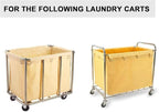 Removable Waterproof Liner Bag for Rolling Laundry Basket, Commercial Laundry Cart Replacement Liner Bag, Detachable Storage Bags(Beige)