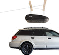 HARKEN Hoister Lightweight Cargo Carrier Overhead Garage Storage 4-Point Hoist System for 60lb Carriers, Kayaks, Canoes, Surf & Paddle Boards, Storage (60lb Capacity, 10ft Ceiling), Model 7801