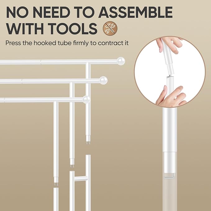 HAITRAL 3 Tiers Standing Towel Rack, 42" H Bathroom Towel Holder with Basket, 360 ° Rotating Casters with Lock, Freestanding Towel Rack for Bathroom, Laundry, Swimming Pool, Livingroom (White)