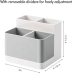 Poeland Desktop Storage Organizer, Pen and Pencil Cases Boxes, Pen or Pencil Holder Box Container for Desk, Office Supplies, Vanity Table