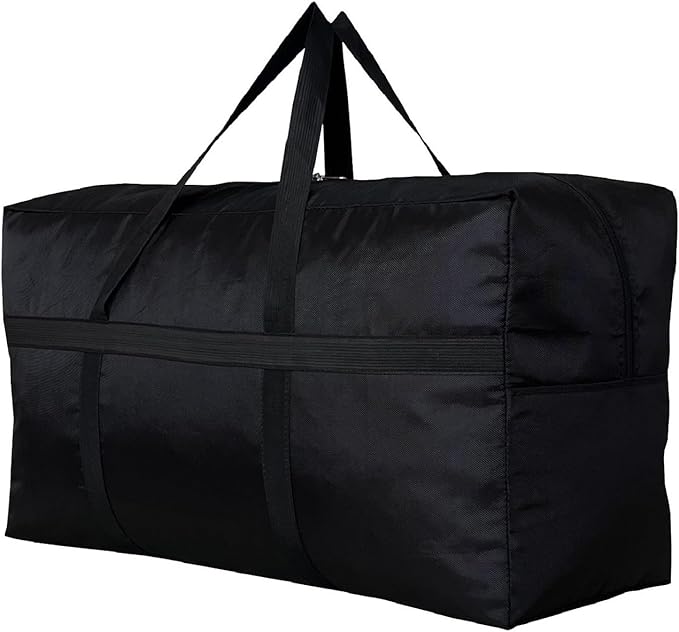 Extra Large Storage Duffle Bag for Travel, Black Oversized Giant Big Traveling Duffle Bag